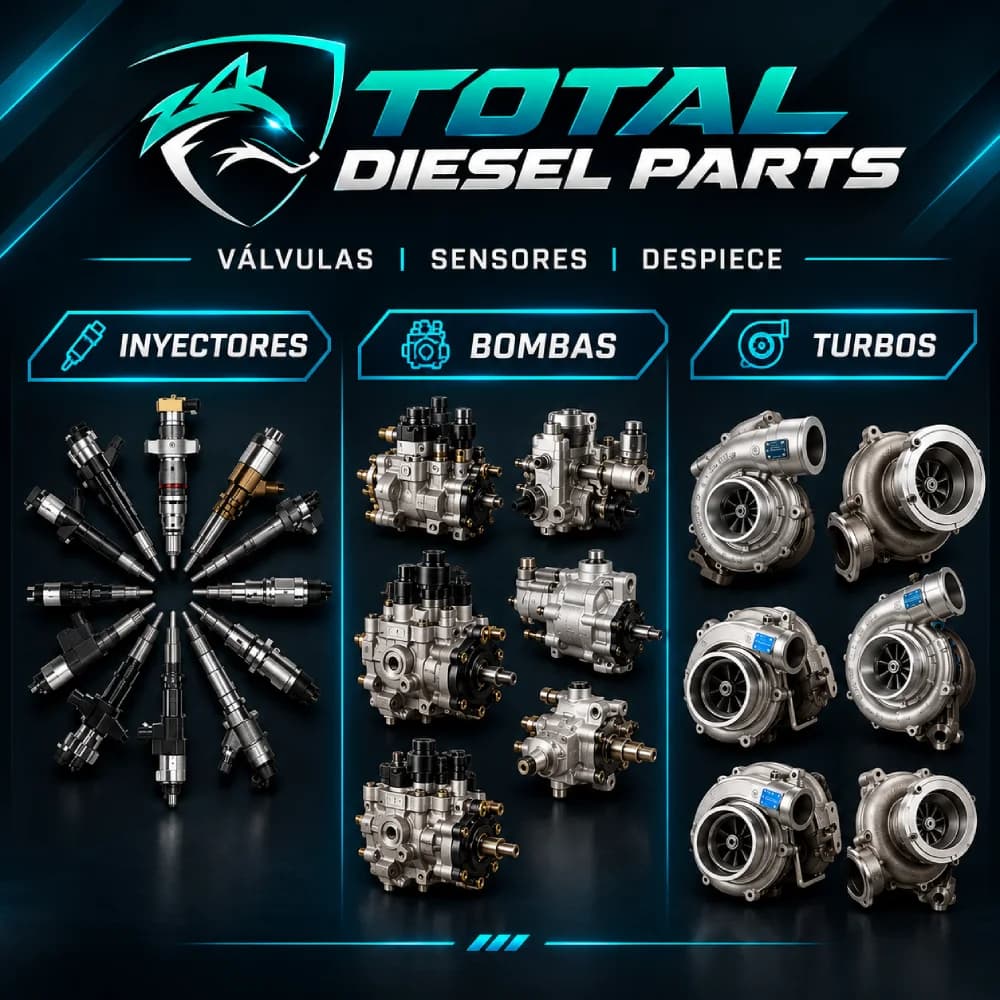 Total Diesel Parts: inyectores, bombas, turbos, válvulas, sensores y despiece.